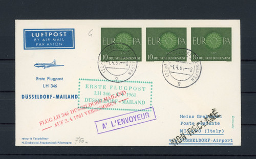 Beleg erste flugpost 346 - beleg,